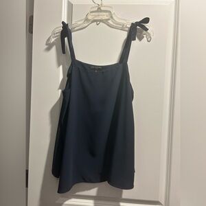 Banana Republic Navy Tie Front Relaxed Camisole